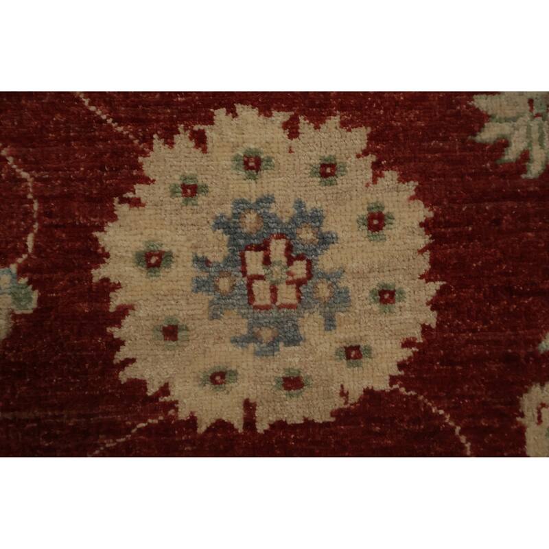Hand Knotted Oriental 100% Wool Carpet Traditional All-Over Oranges & Rust Peshawar Area Rug - 13' 8'' X 10' 1''