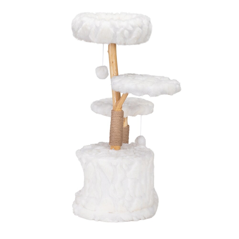 Modern Cat Tree Natural Branch Cat Tower Luxury Cat Condo for