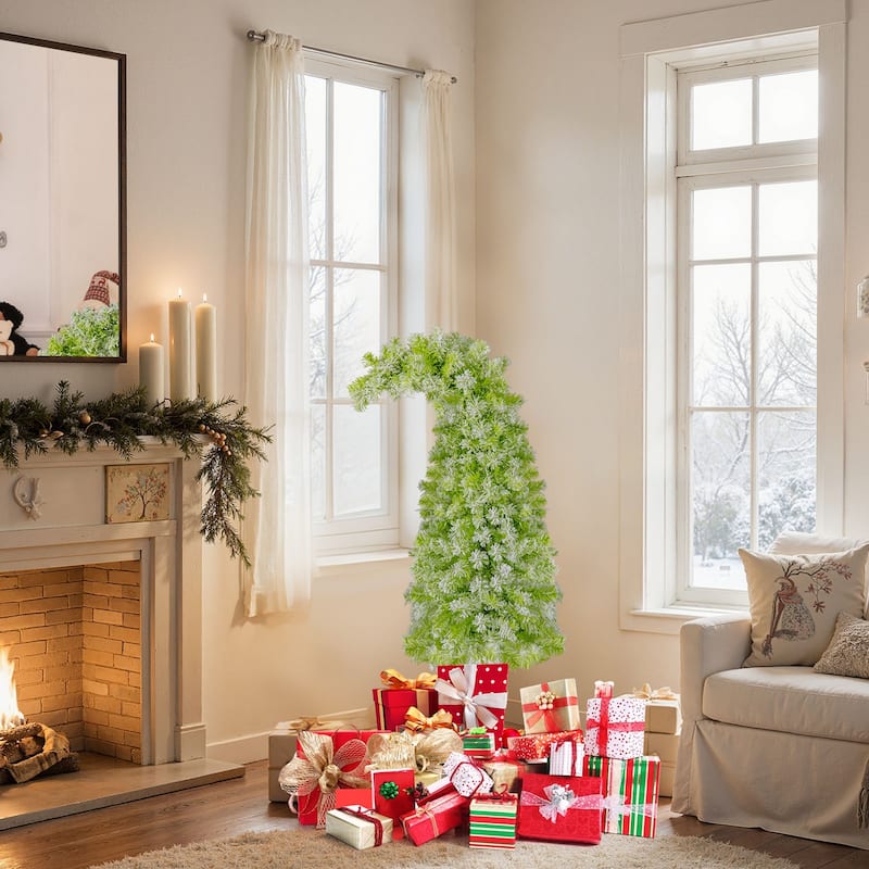 Costway 5/6/7 FT Bendable Christmas Tree with Bendable Top, 290 Branch - See Details