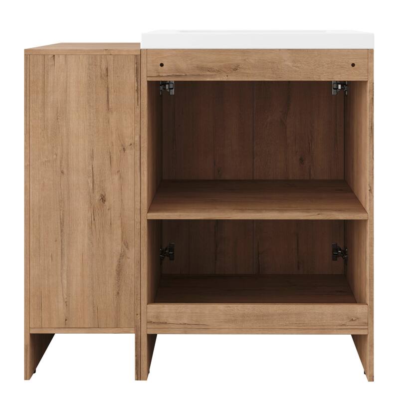 Beingnext 24''/36''/48''/60''/72'' Bathroom Vanity with Sink, Freestanding Bathroom Vanity with Doors And Adjustable Shelf