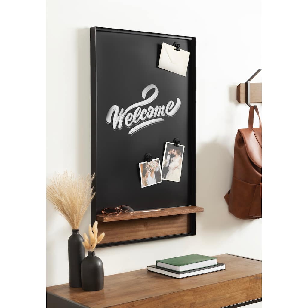 Kate and Laurel Owing Magnetic Chalkboard - 20x4x34