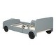 preview thumbnail 46 of 58, Car-Shaped Platform Bed Wood Low Profile Bed with Slat and Wheels