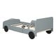 preview thumbnail 16 of 28, White Car Platform Bed with Safety Rails & Wheels - Fun for Kids
