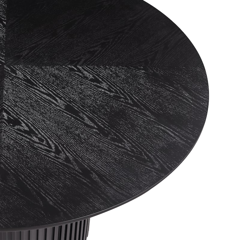 Christopher Knight Home - Malcolm Round Pedestal Dining Table - Black