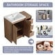 preview thumbnail 20 of 20, Jentoria 36"/48"/60" FreeStanding Bathroom Vanity with Sink, Bathroom Vanity with Soft Close Door, Drawer and Adjustable Shelf