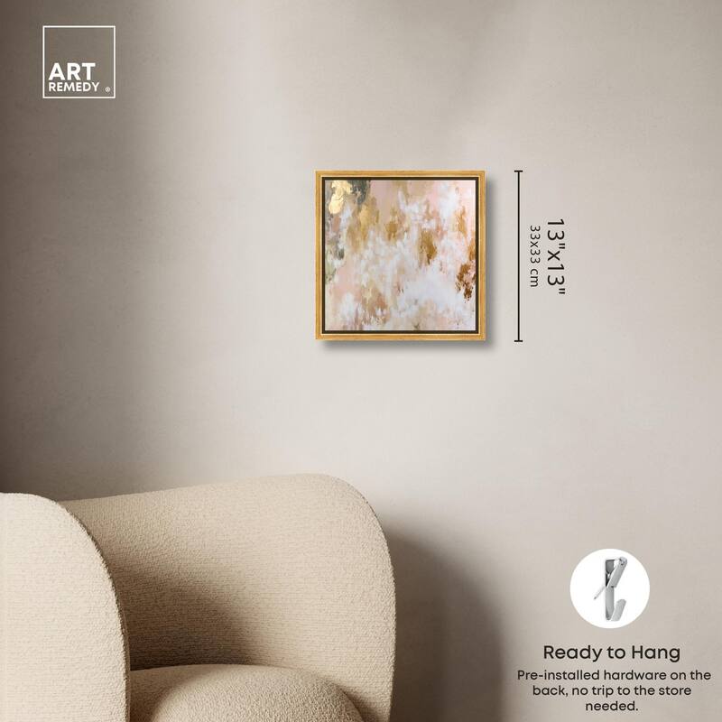 Golden Glimmer Gesture III Canvas by Art Remedy
