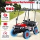 preview thumbnail 16 of 40, Kids Ride On Golf Cart with Remote 24V Rechargeable Battery USB Music and Sun Awning - 53.5" × 28" × 45" (L x W x H)