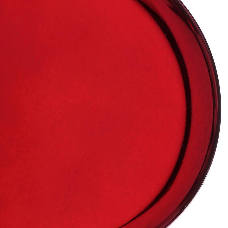 200mm Shatterproof Plastic Pearl Round Disk Ornament Set of 2