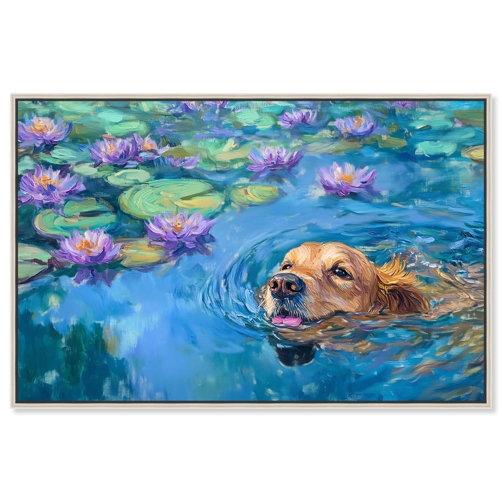 Watery Wag II Canvas by Art Remedy