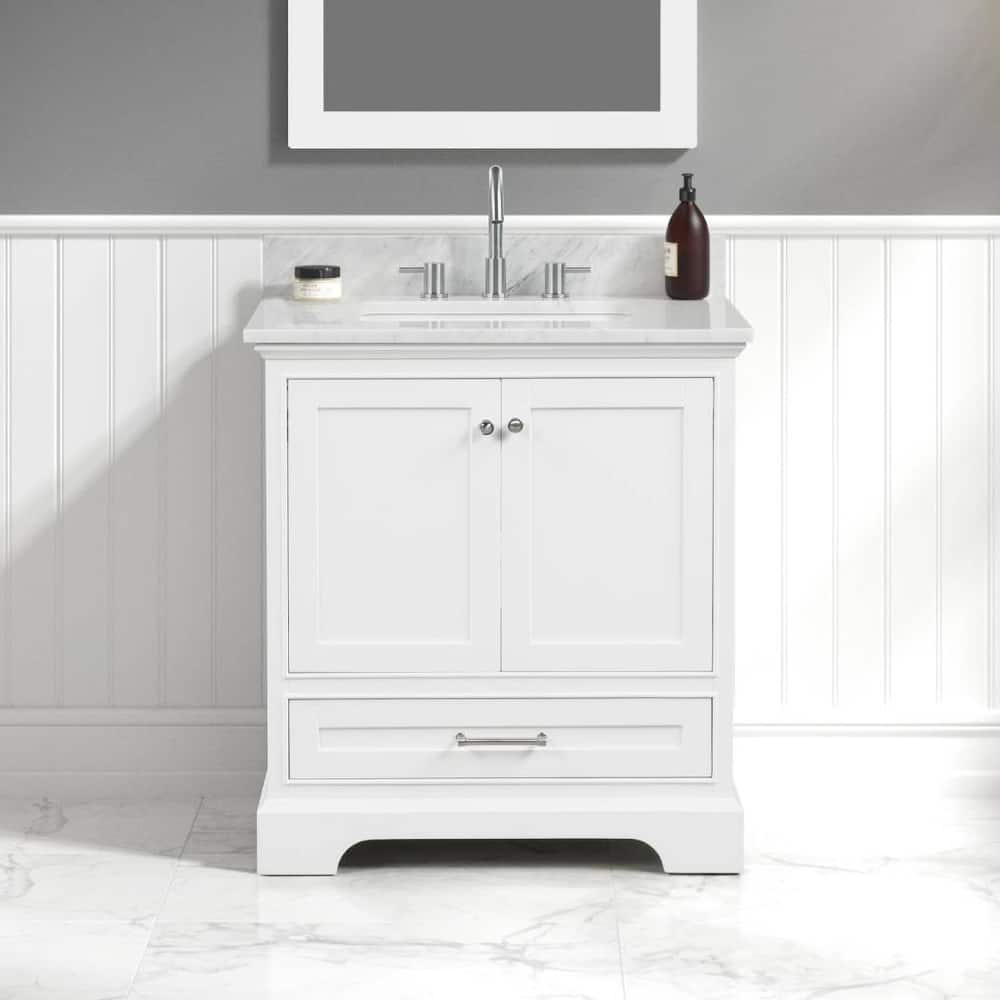 Blossom Copenhagen 30" Bathroom Vanity with Marble Top & Ceramic Sink