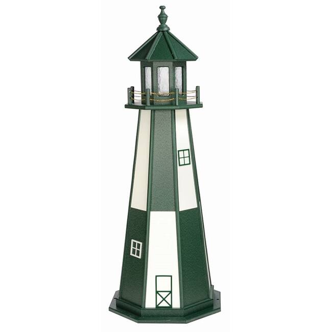 Cape Henry Turf Green and White Poly Lighthouse - Bed Bath & Beyond ...