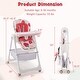 preview thumbnail 28 of 36, Babyjoy Folding High Chair Convertible Height Adjustable Baby Feeding - See Details