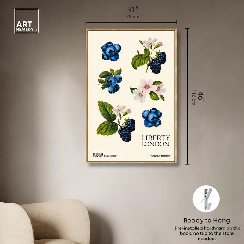 Berries and Blooms I Canvas by Art Remedy