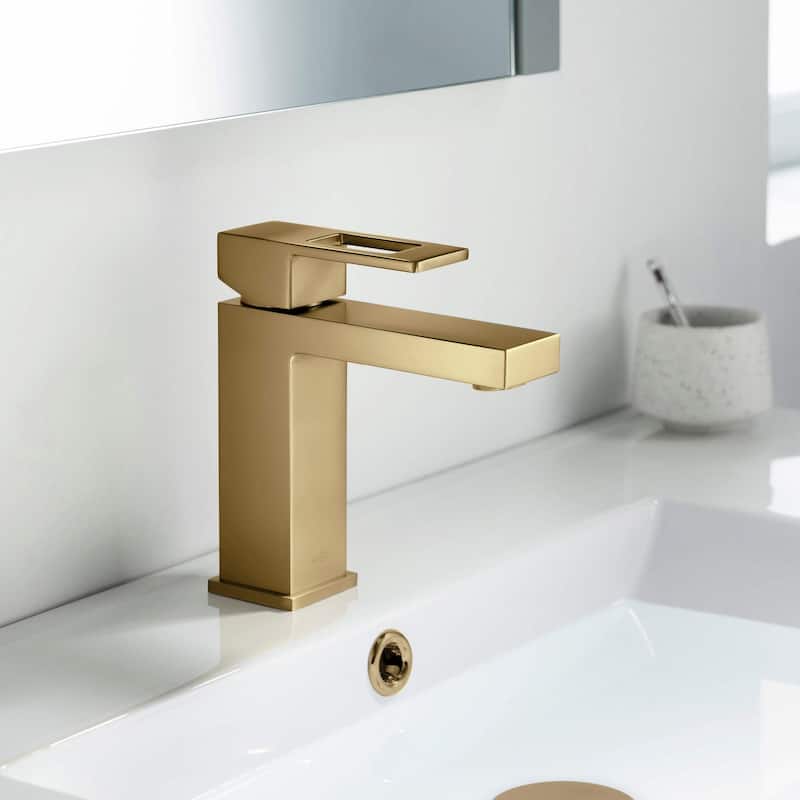 Mirage Single Handle Bathroom Vanity Sink Faucet with Pop Up Drain