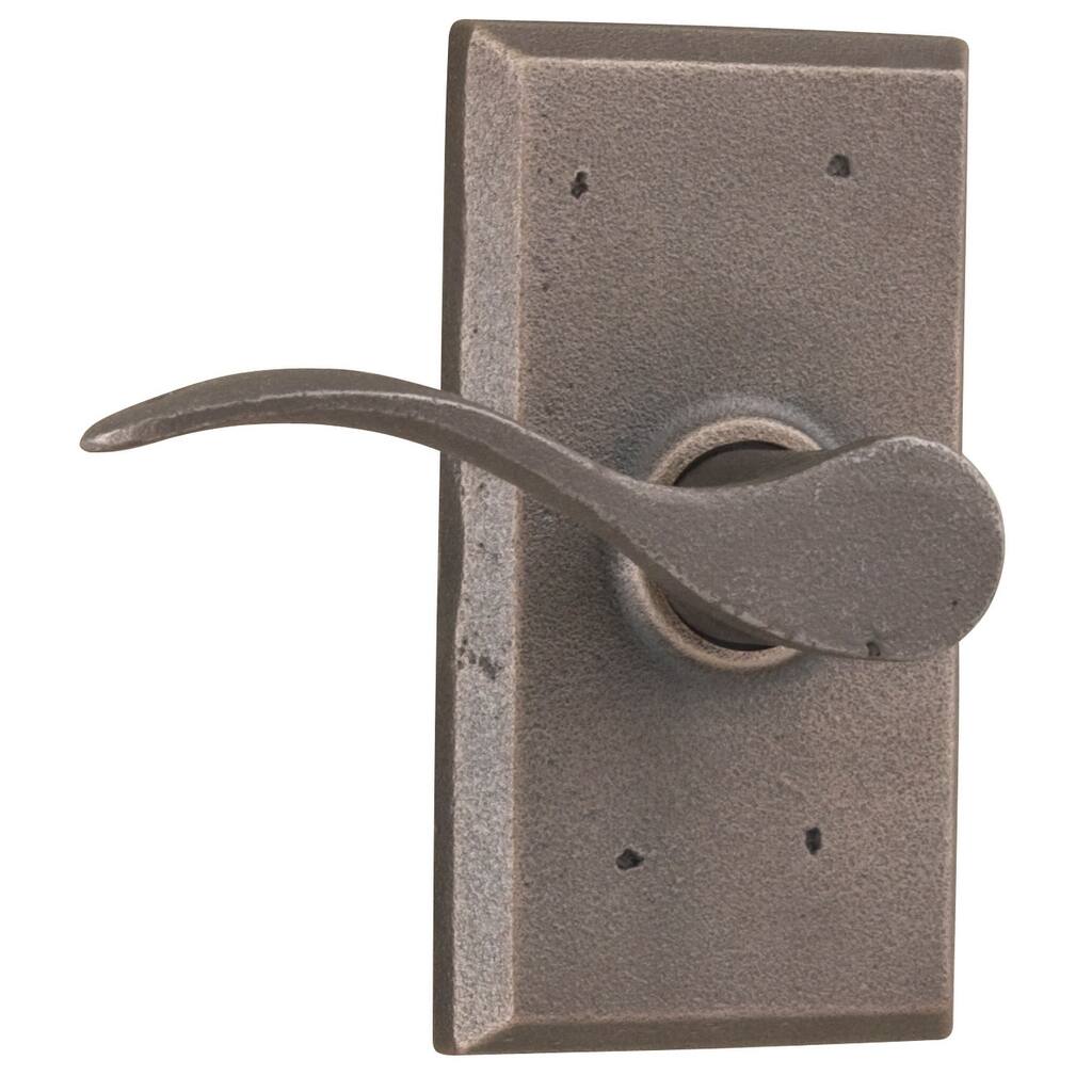 Weslock Carlow Left Handed Passage Door Lever Set with Square Rose