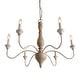 preview thumbnail 11 of 9, Azizon French Country 6-Light Rustic Wood Chandelier Modern Farmhouse Hanging Lights - L29.5 XW 29.5 XH 24.4