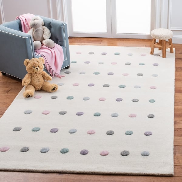 slide 2 of 13, SAFAVIEH Kids Sjanie Wool Rug 8' x 10' - Ivory - Rectangle
