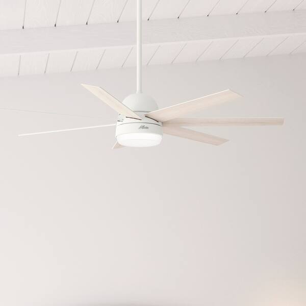 slide 2 of 19, Hunter 60" WiFi Phenomenon Ceiling Fan w/LED Light, Wall Control - Windmill - SMART FAN! ENERGY STAR! Matte White