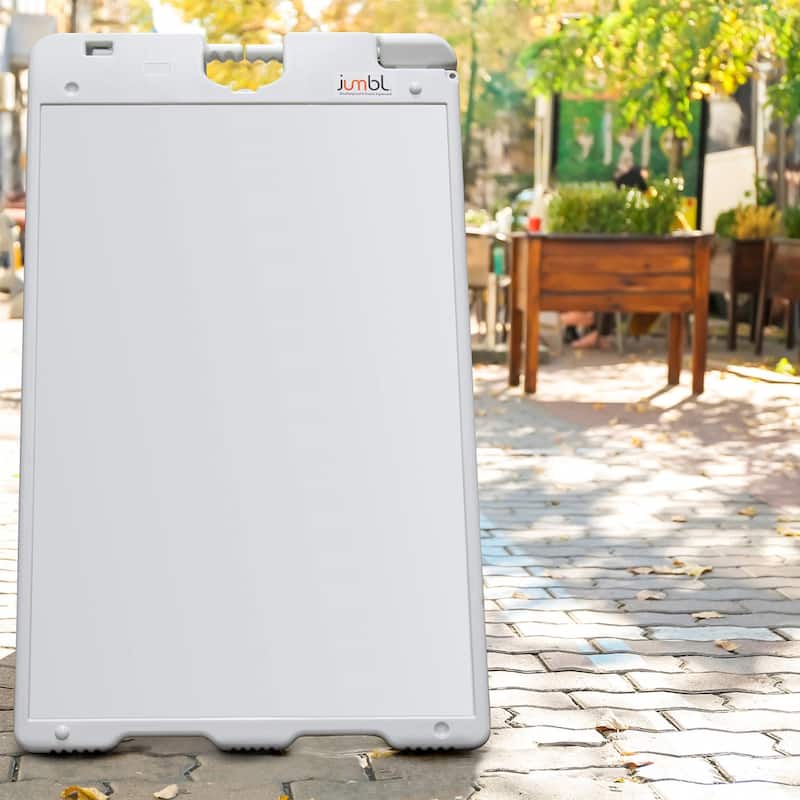 Jumbl 24 x 36 Duel Display Signage Stand ( White )