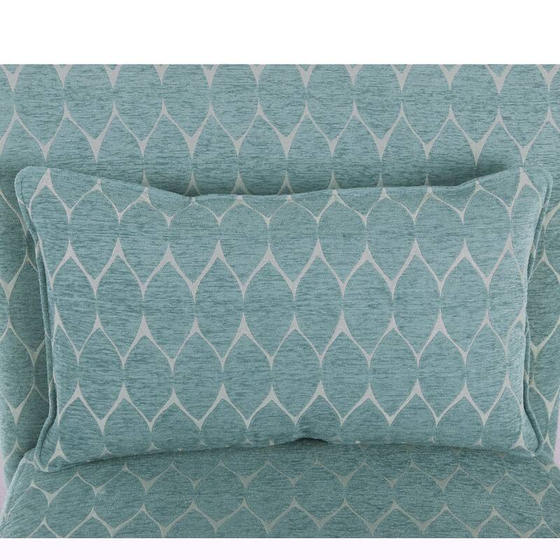 Porch & Den Valderrama Geometric Patterned Accent Chair with Pillow