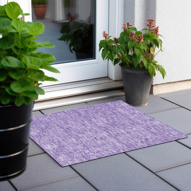 Machine Washable Indoor/ Outdoor Vintage Boho Chantille Rug