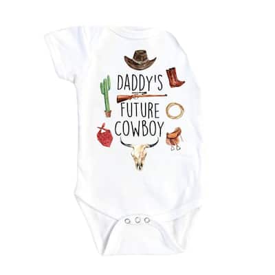 Cowboy Daddy - Baby Boy Girl Clothes Infant Bodysuit Funny Cute Newborn