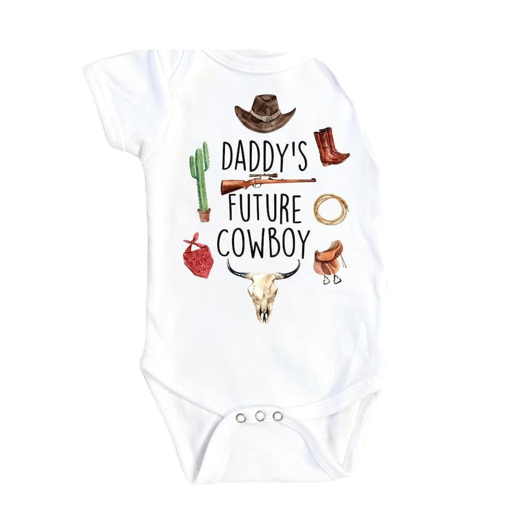 Cowboy Daddy - Baby Boy Girl Clothes Infant Bodysuit Funny Cute Newborn