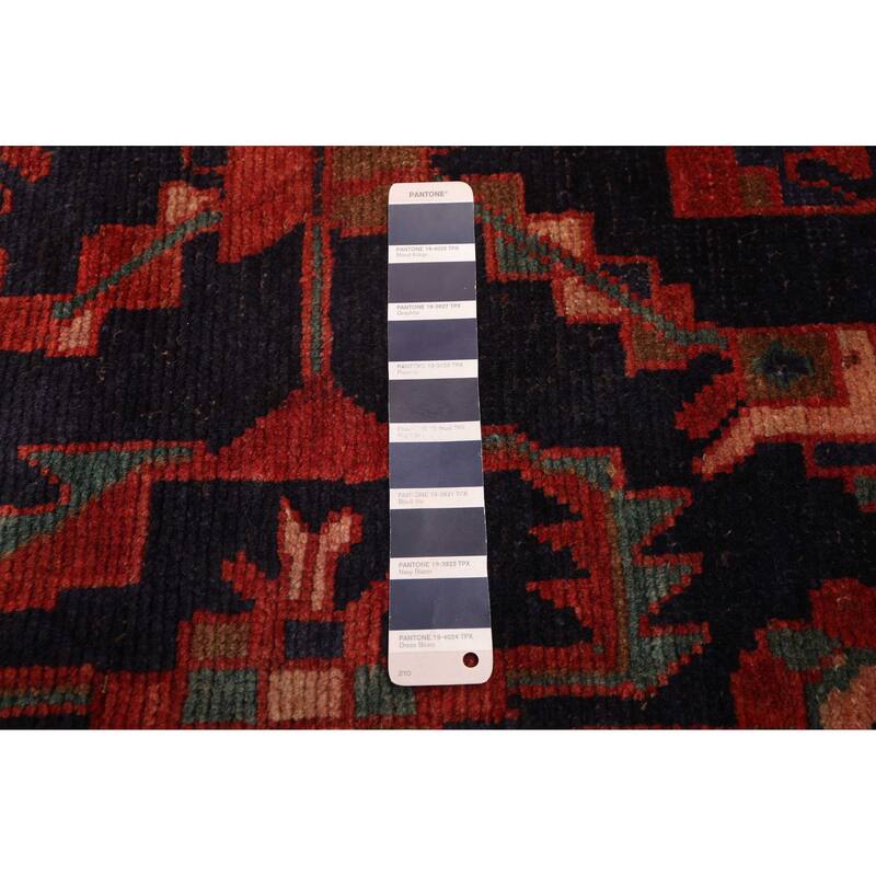 ECARPETGALLERY Hand-knotted Andelz Navy Wool Rug - 4'0 x 7'0