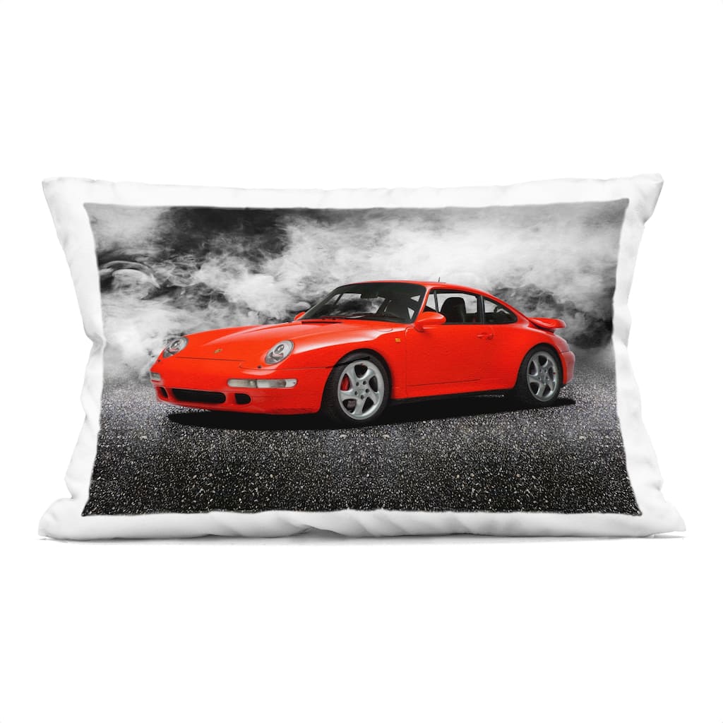 Stupell Bold Red Sports Car Decorative Printed Throw Pillow Design by Mark Rogan