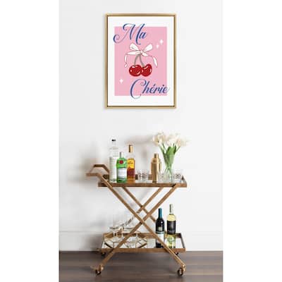 Kate and Laurel Sylvie Ma Cherie Framed Canvas by Alli Standefer