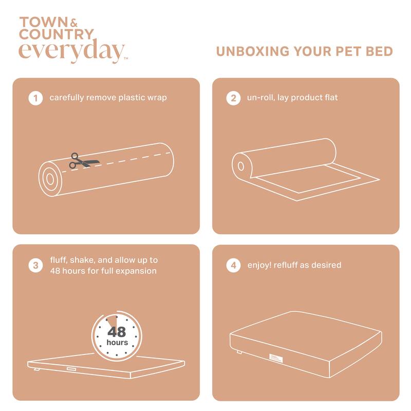 TOWN & COUNTRY EVERYDAY CuddleTown Medallion Pillow Crate Mat Pet Bed