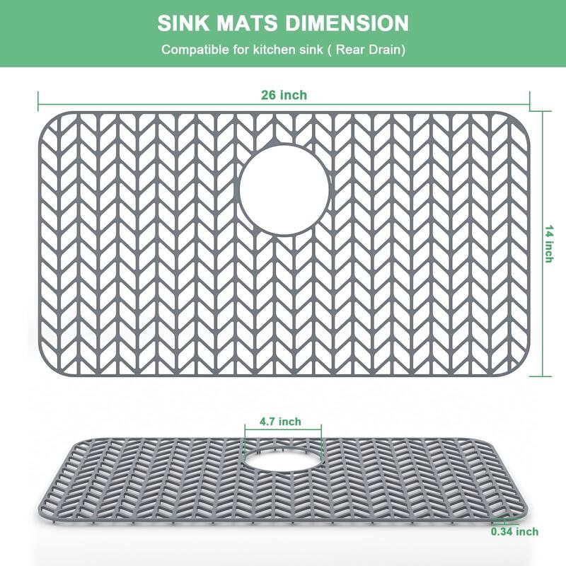 Silicone Sink Mat Sink Protectors for Kitchen Sink