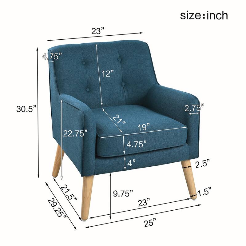 Polyester Fabric Arm Chair