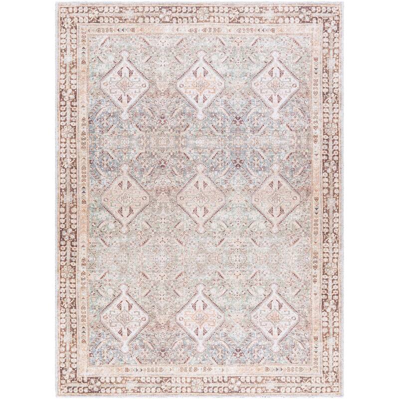 Livabliss Amelie Washable Traditional Area Rug