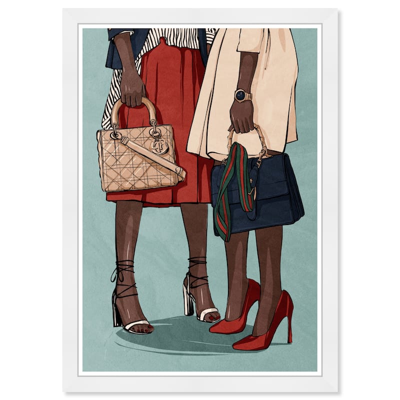 Wynwood Studio Prints Fashion and Glam Into the agreement Blue and Teal Modern & Contemporary Wall Art Canvas Print