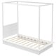 preview thumbnail 10 of 36, Canopy Bed Frame with Headboard, 4 Posters Wooden Bed Frame, No Box Spring Needed, Mattress Foundation Platform Bed for Kids