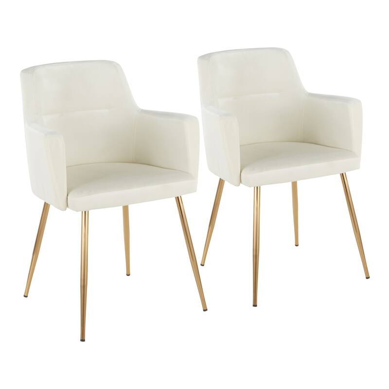 Silver Orchid Duved Dining and Accent Chair (Set of 2) - N/A