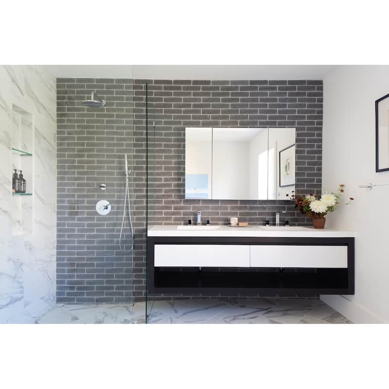 Robern Modular 36" x 19-1/4" Frameless Bathroom Mirror - Mirrored