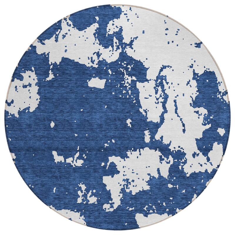 Machine Washable Indoor/ Outdoor Chantille Abstract Rug