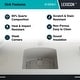 preview thumbnail 5 of 5, Lexicon Platinum 2321D Quartz Composite Single Bowl Kitchen Sink