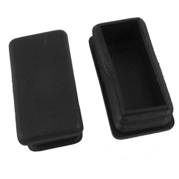 Unique Bargains 10 Pcs Antislip Plastic Square 20mm x 20mm Chair Foot Cover Table Furniture Leg Protector Balck