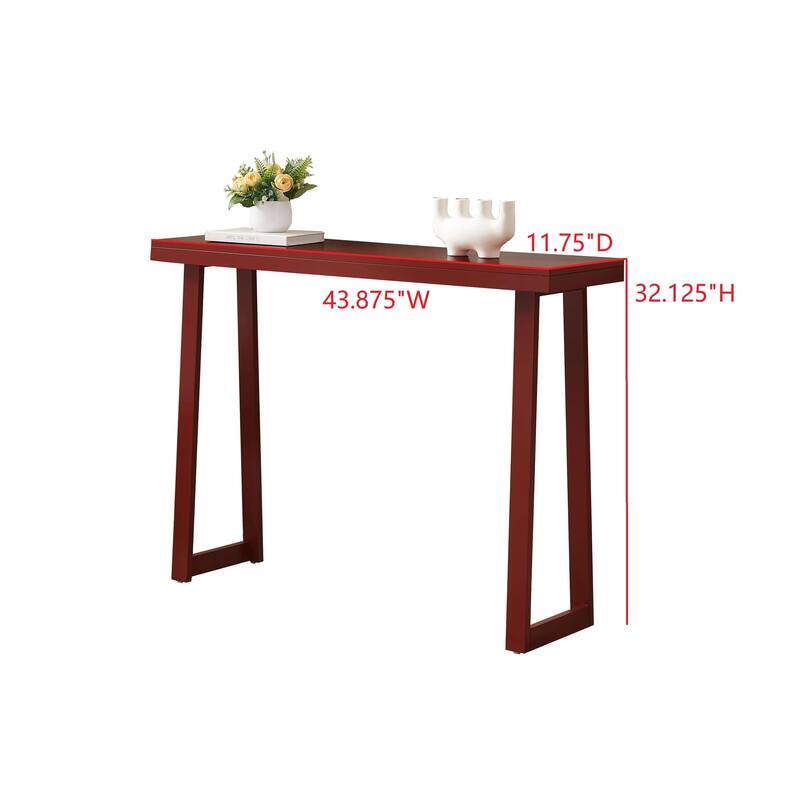 Claude Collection Wood 44" Modern Console Table with Shelf