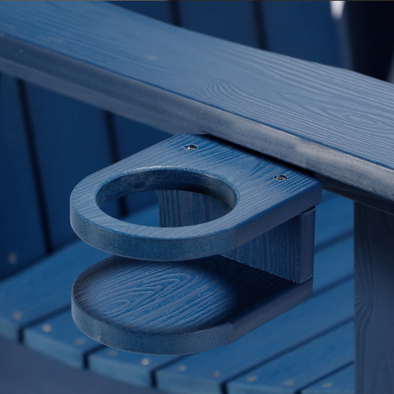 Tall Adirondack Chairs Set of 2 with handrails and connecting plates - 28.3"L x 22.6"W x 48.8"H