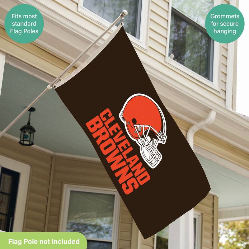 Cleveland Browns Single Sided Flag w/ 2 Grommets, 3'x5'