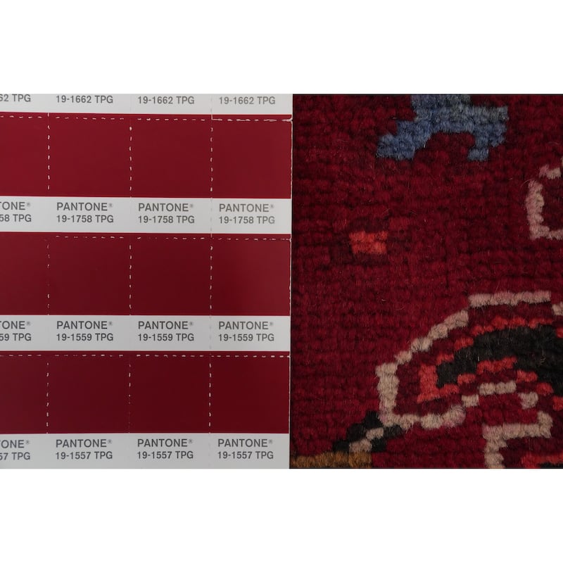 Hand Knotted Oriental 100% Wool Carpet Traditional Medallion Red Heriz Area Rug - 13' 0'' X 10' 1''