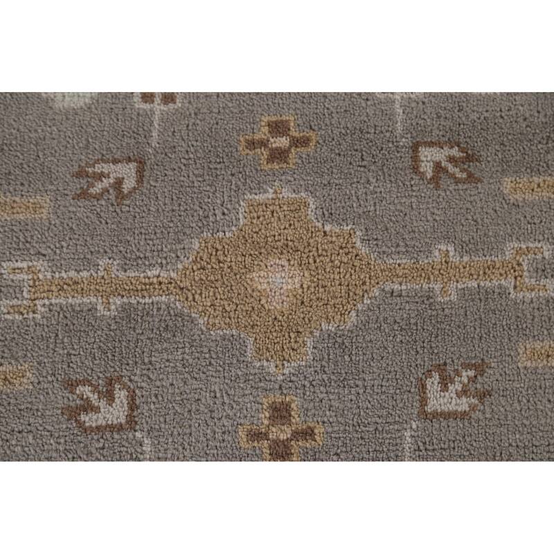 Oushak Oriental Area Rug Hand-Knotted Wool Carpet - 8'2"x 9'11"