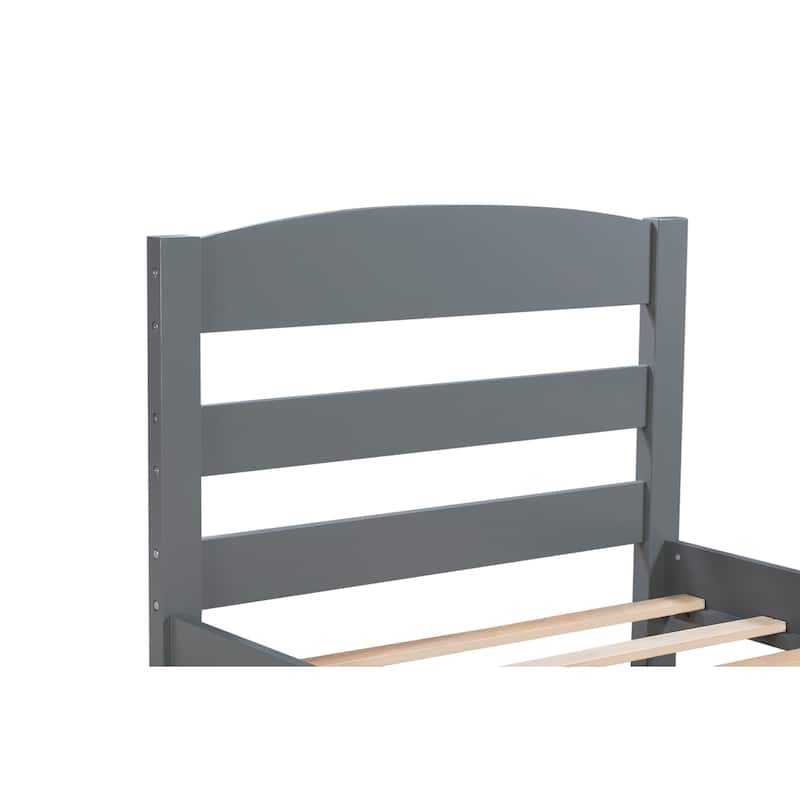 Platform Twin Bed Frame with Storage Drawer