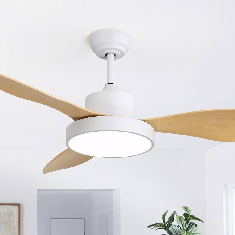 Sofucor 46''/47'' Strong Airflow High CFM Ceiling Fans with Lights and Remote Bedroom Noiseless ETL Fans