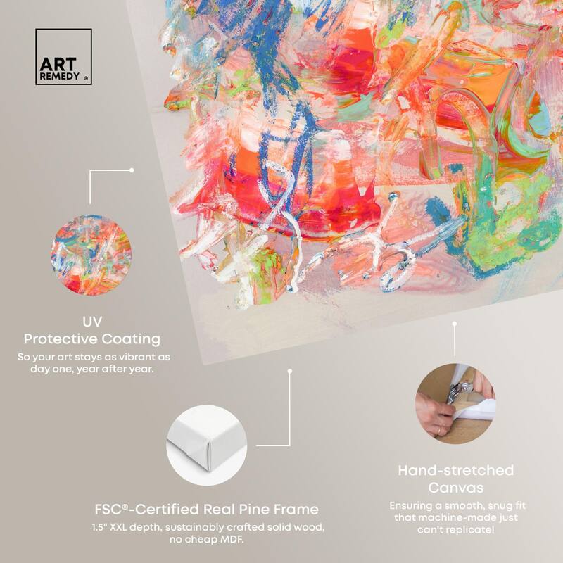 Swirling Hues II Canvas by Art Remedy, Gallery Wrapped