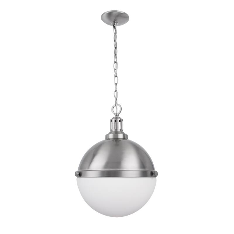 Brio Lighting Aaron - 2 Light Glass & Metal Dimmable Pendant Light